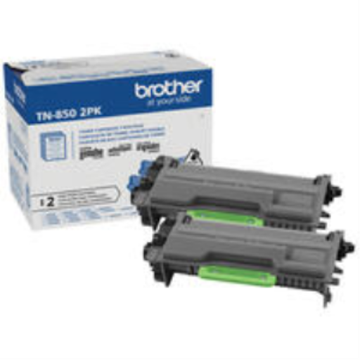 Multipack de 2 cartouches de toner Brother d'origine TN850 noire à haut rendement