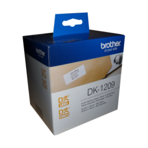 Étiquettes papier petites Brother DK-1209 (800 étiquettes) - 1,1" x 2,4" (28,9 mm x 62 mm)