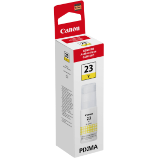 4687C001 Bouteille d'encre jaune Canon GI-23 - Compatible uniquement avec G620