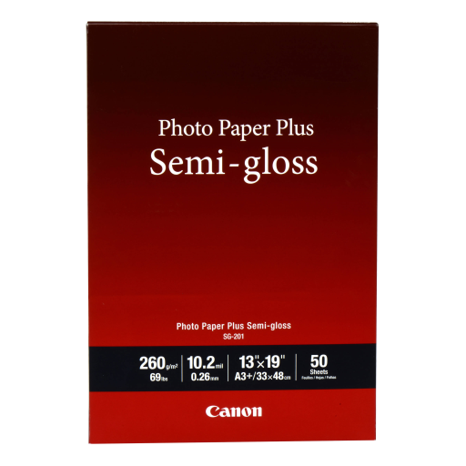SG-201 13" x 19" (A3 ) Photo Paper Plus Semi-Gloss (50 sheets/pack)