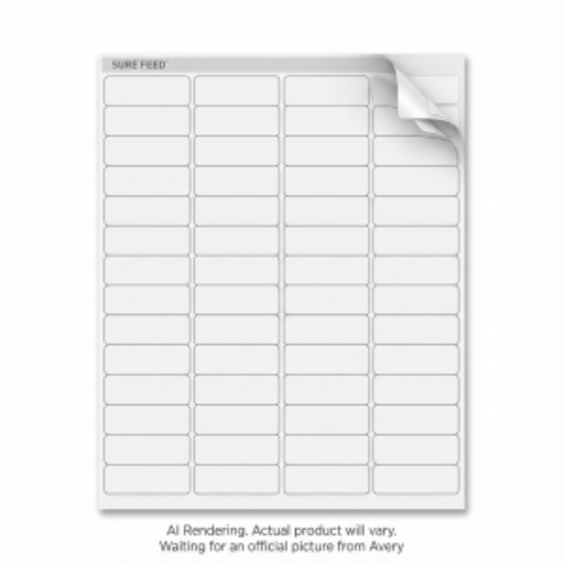 Avery White Easy Peel Labels, 1 3/4" x 2/3", Permanent, 25 Sheets