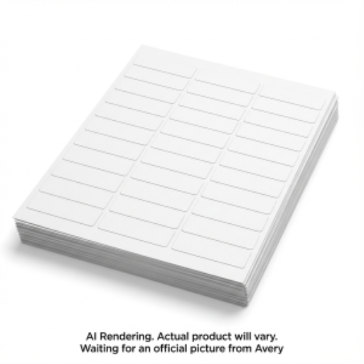 Avery Copier Labels, 2 13/16" x 1", Permanent, White, 100 Sheets