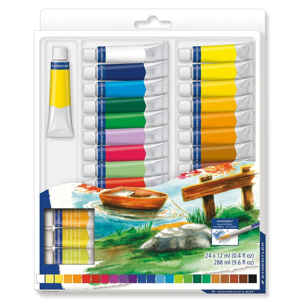 Staedtler Watercolour Paint 12ml Assorted