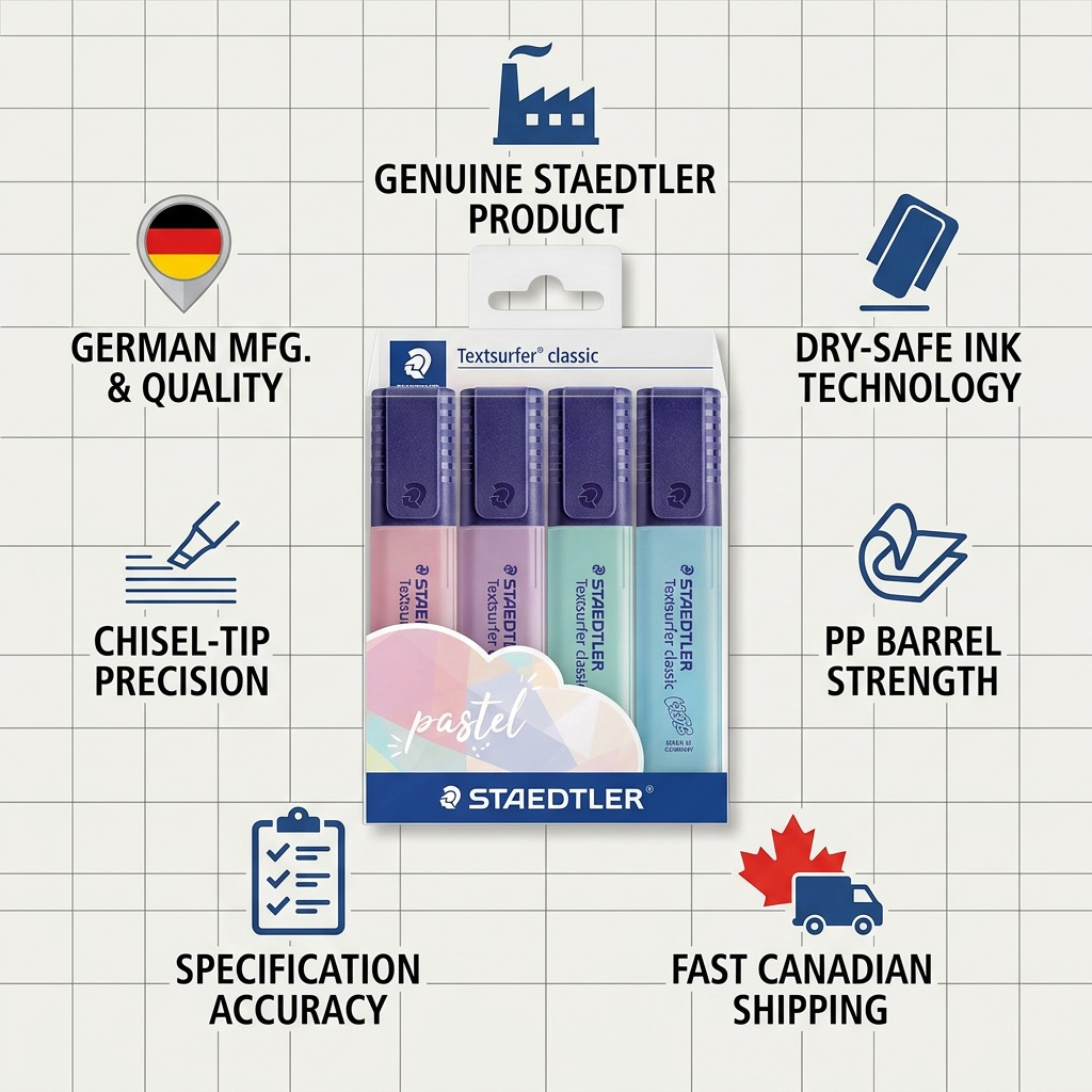 Staedtler Highlighter Textsurfer Pastel 4-Pack Wallet