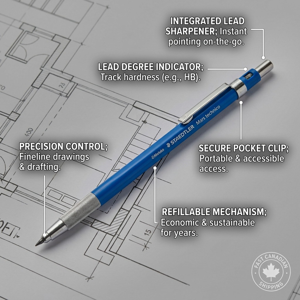 Staedtler Leadholder Mars Technico HB with Clip