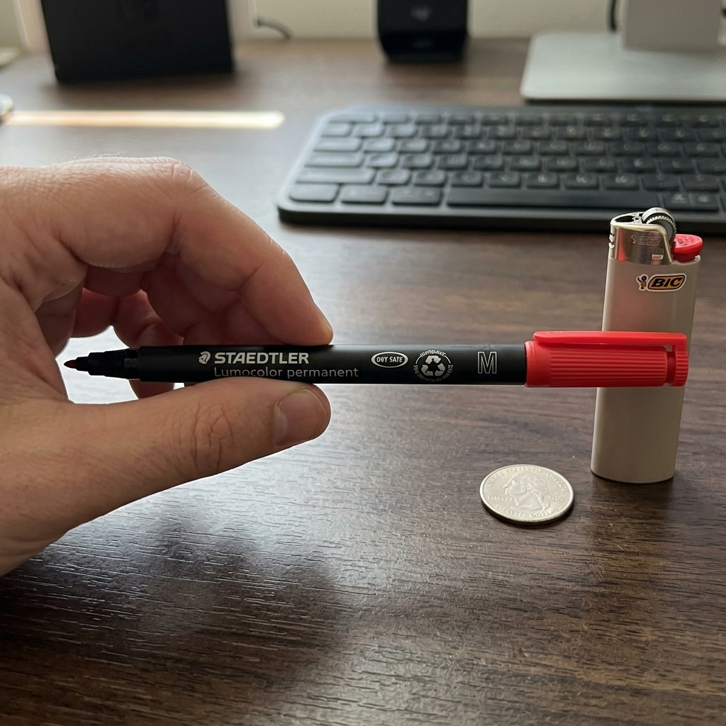 Staedtler Marker Lumocolor Medium Permanent Red