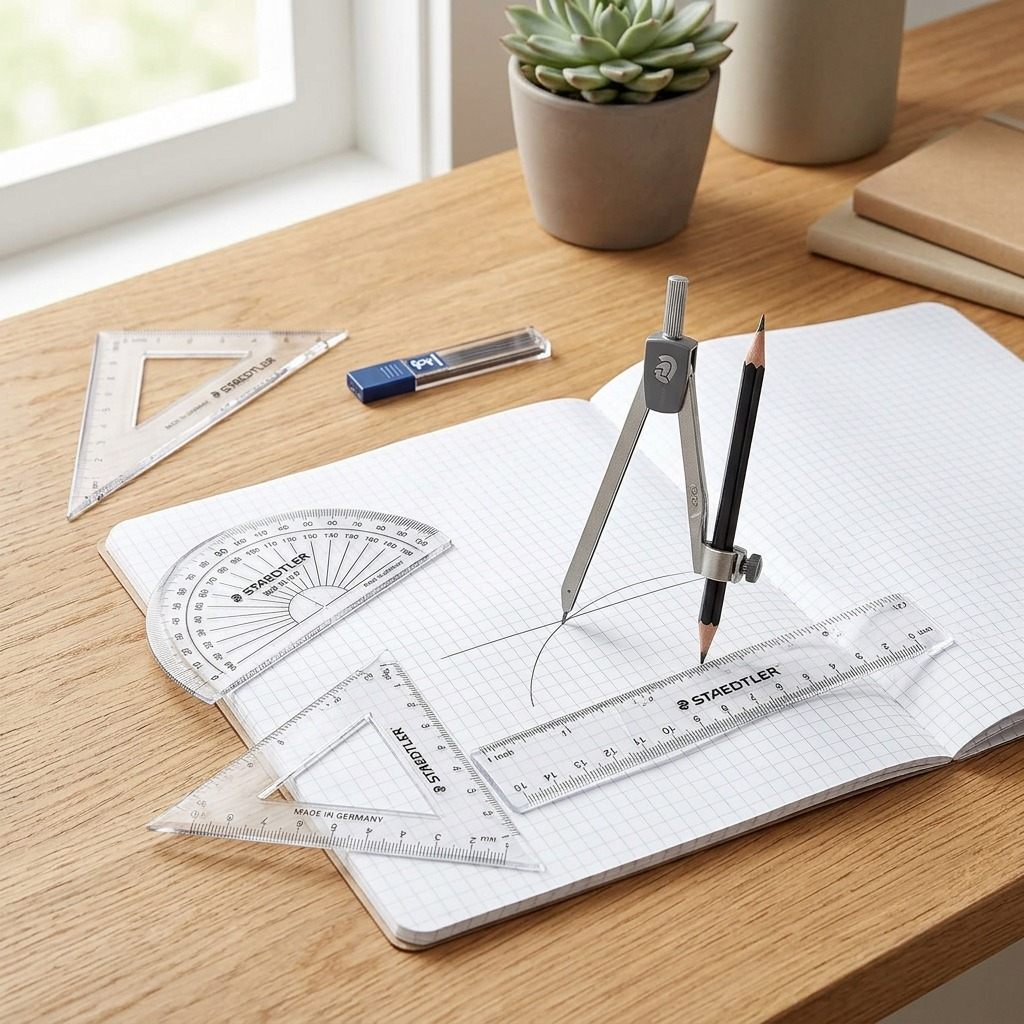 Staedtler Math Set, 9-Pack Plastic Box