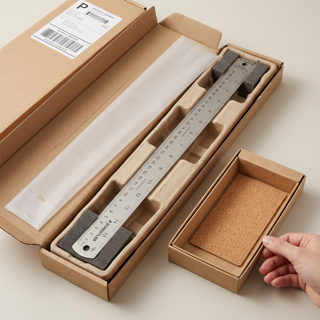 Staedtler Steel Ruler Cork Back 18