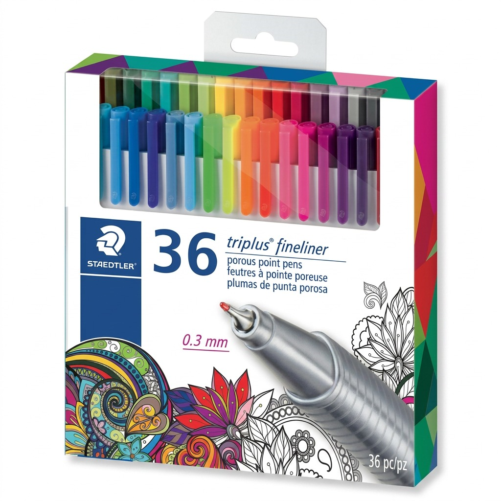 Staedtler Triplus Fineliner Superfine Pen 36-Pack
