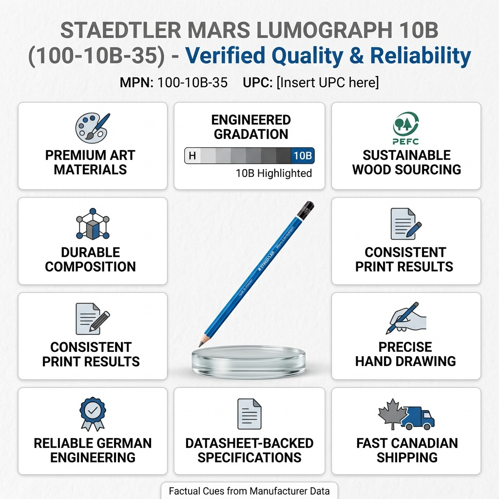 Staedtler Pencil Mars Lumograph 10B 100% PEFC