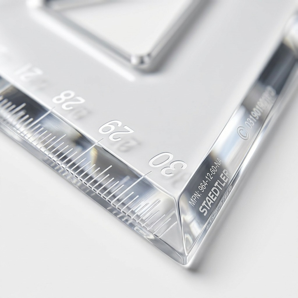 Staedtler Set Square Clear Acryl 12-inch 30/60