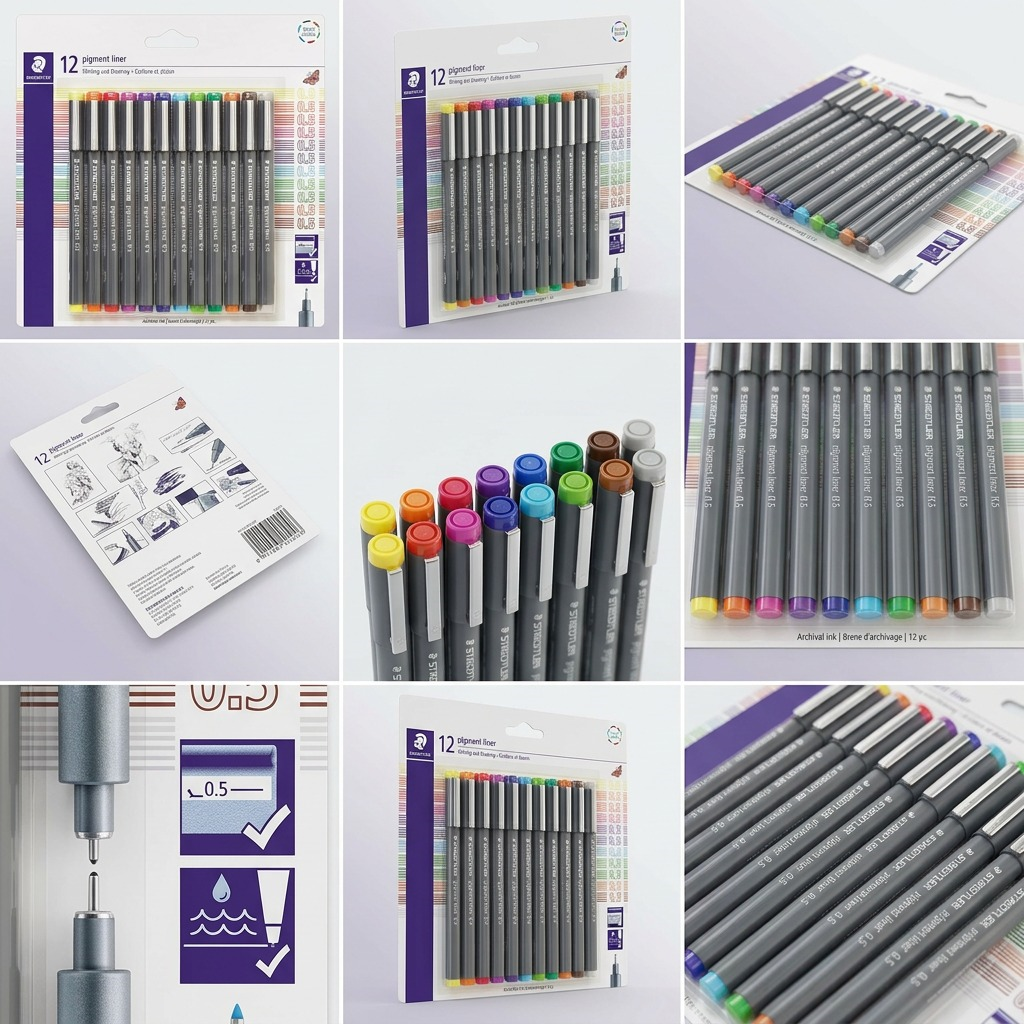 Staedtler Pigment Liner 0.5 Mm Assorted Colours