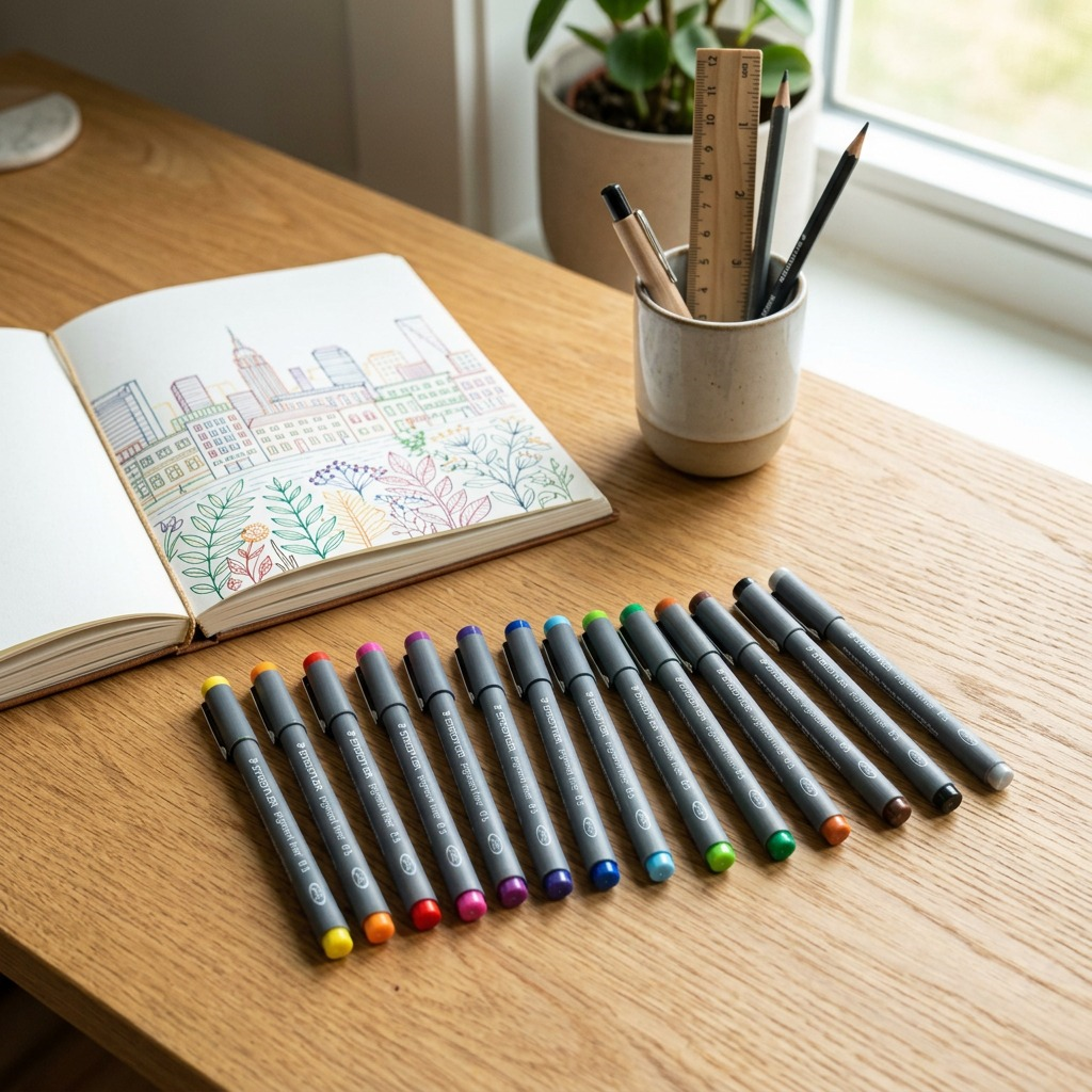 Staedtler Pigment Liner 0.5 Mm Assorted Colours
