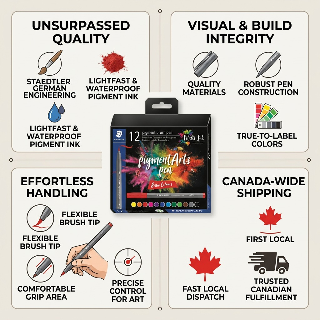 Staedtler Pigment Arts Brush Basic Colours