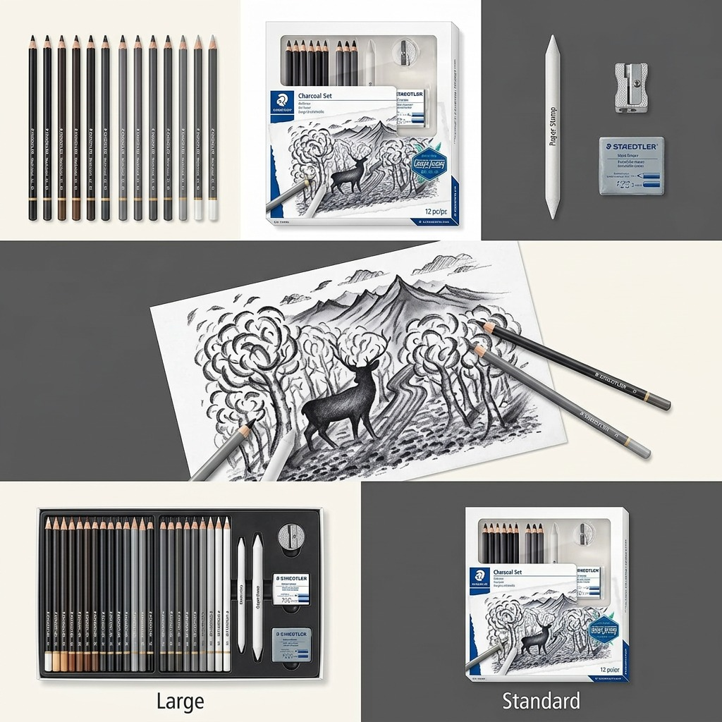 Staedtler Mixed Charcoal Set 100% PEFC