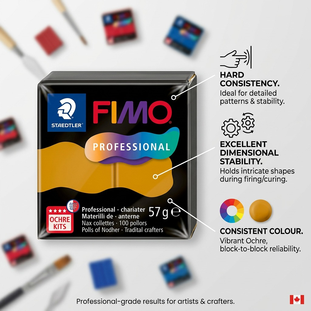 Staedtler Modelling Clay Fimo Professional Ochre 57g (2 oz)