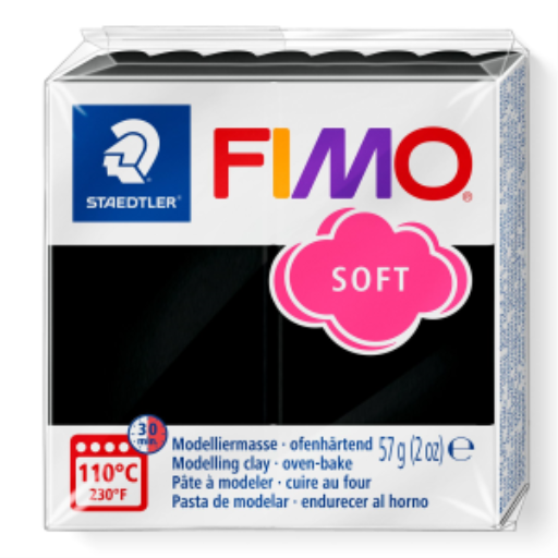 Staedtler Modelling Clay Fimo Soft Black 57g (2 oz)