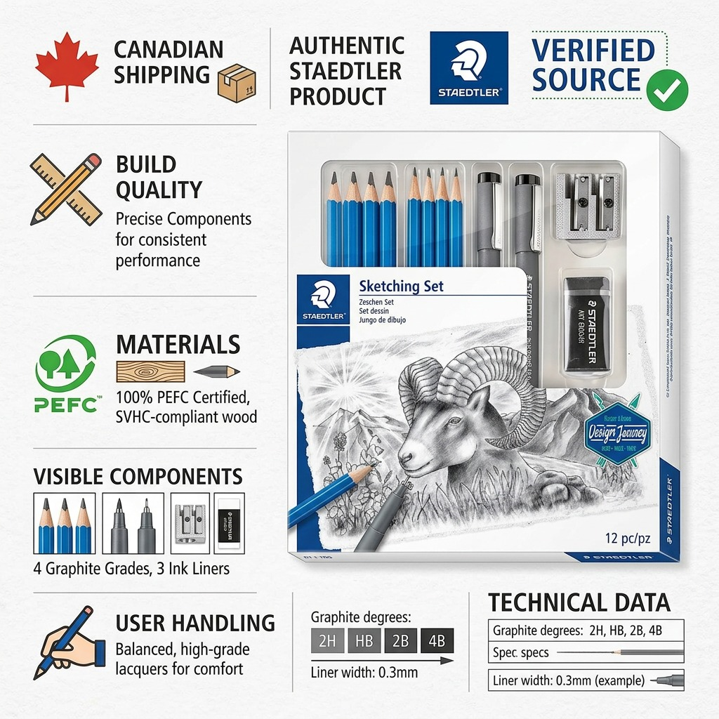 Staedtler Mixed Sketching Set 100% PEFC