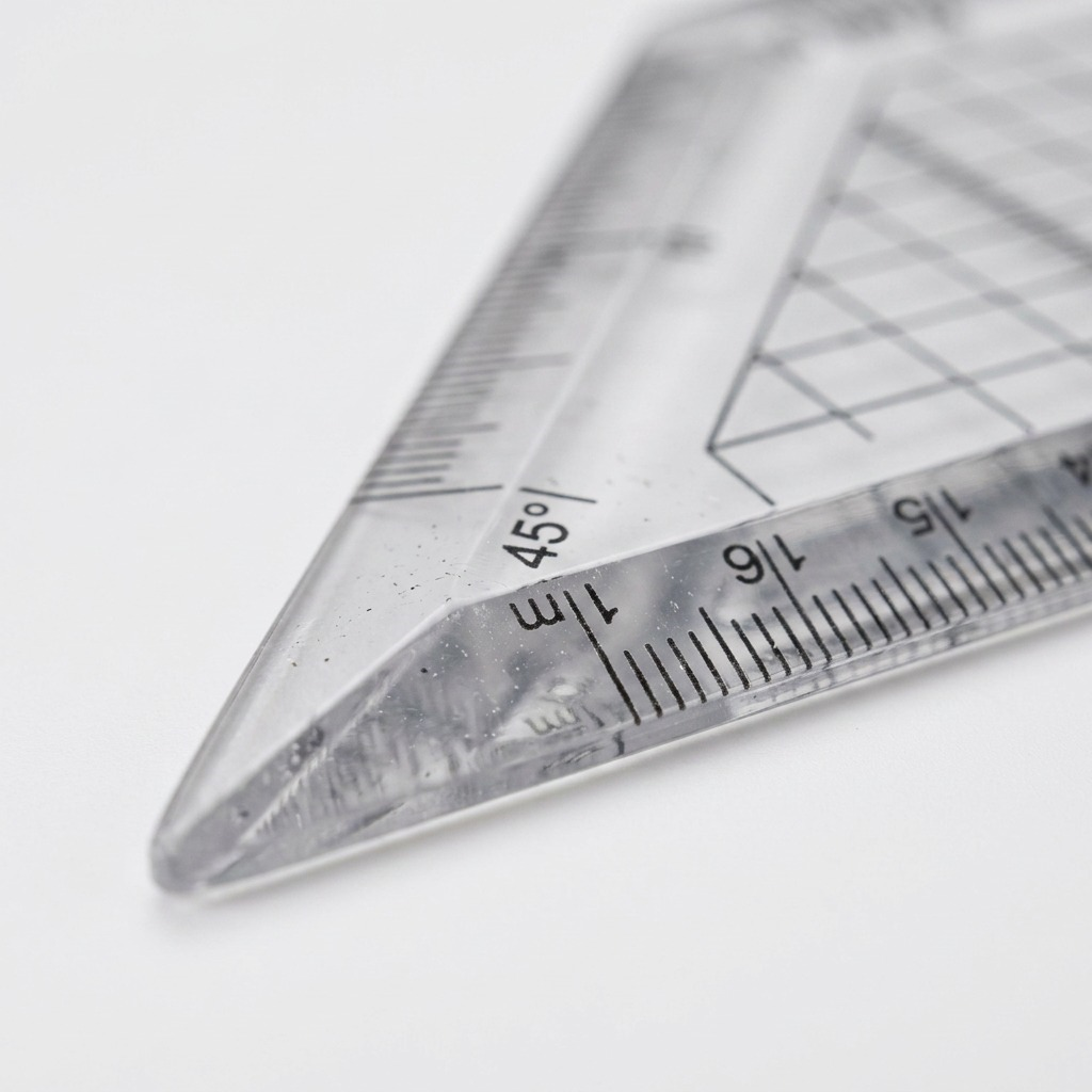 Staedtler Set Square Clr. Acryl 10-inch 45/90 Hp