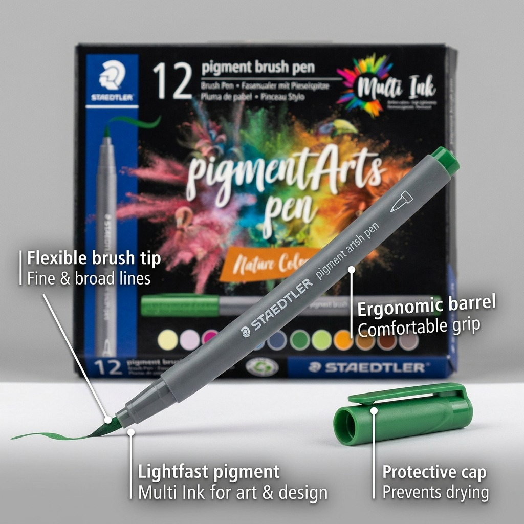 Staedtler Pigment Arts Brush Nature Colours