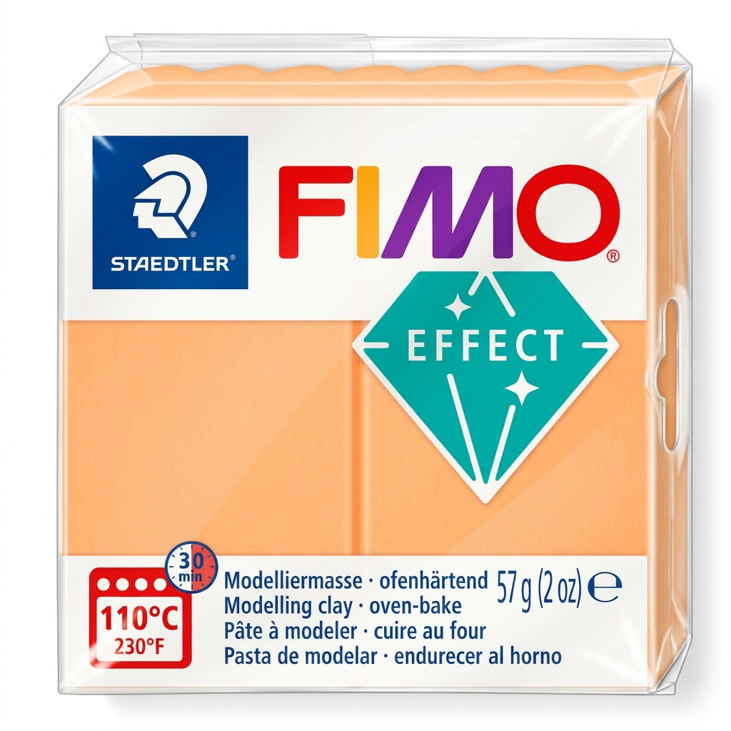 Staedtler Modelling Clay Fimo Effect Neon Orange 57g (2 oz)