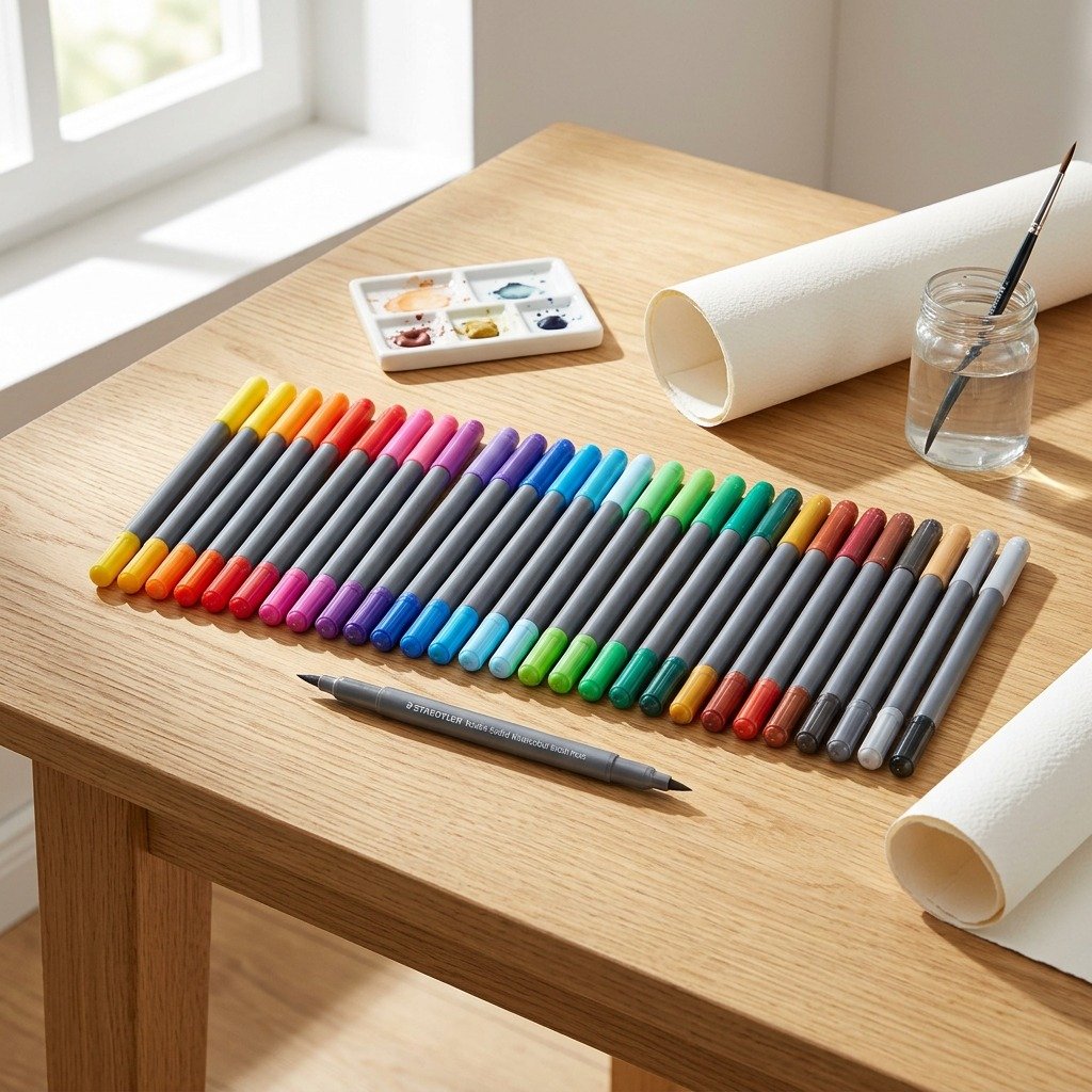 Staedtler Double-Ended Watercolour Brush Pen