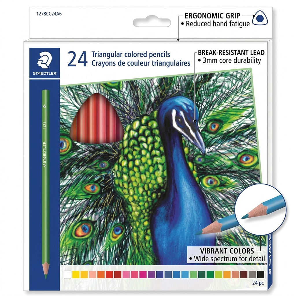 Staedtler Coloured Pencil 3mm Triangular
