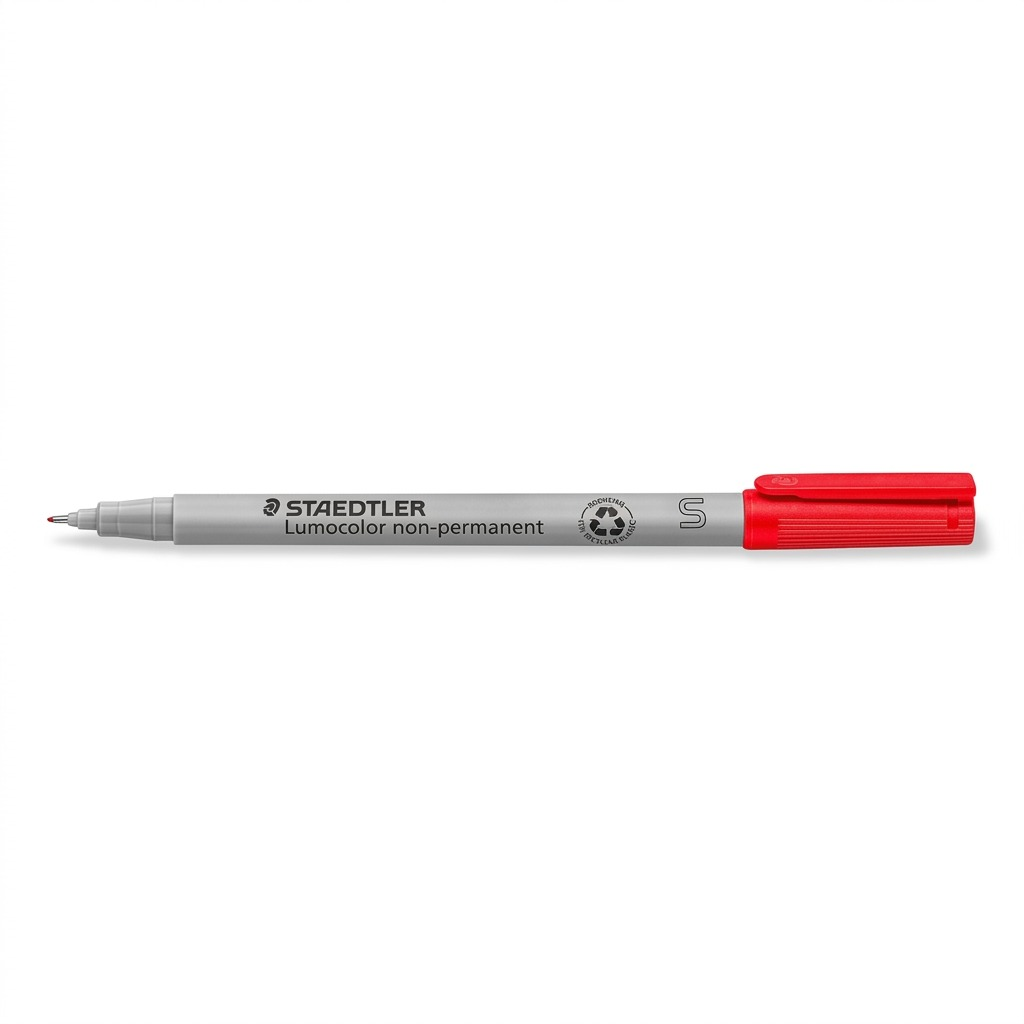Staedtler Lumocolor Extra Fine Permanent Red Marker