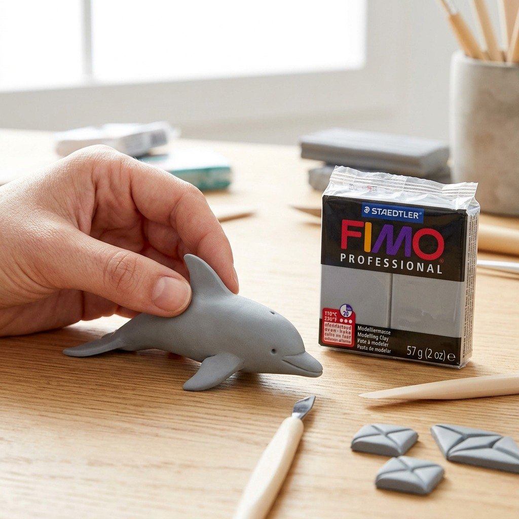 Staedtler Modelling Clay Fimo Professional Dolphin Gray 57g (2 oz)