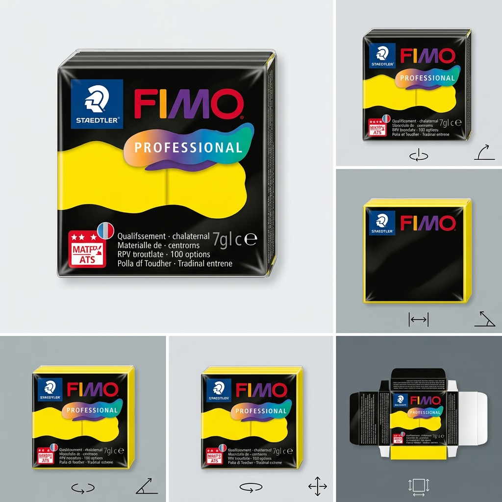 Staedtler Modelling Clay Fimo Professional True Yellow 57g (2 oz)
