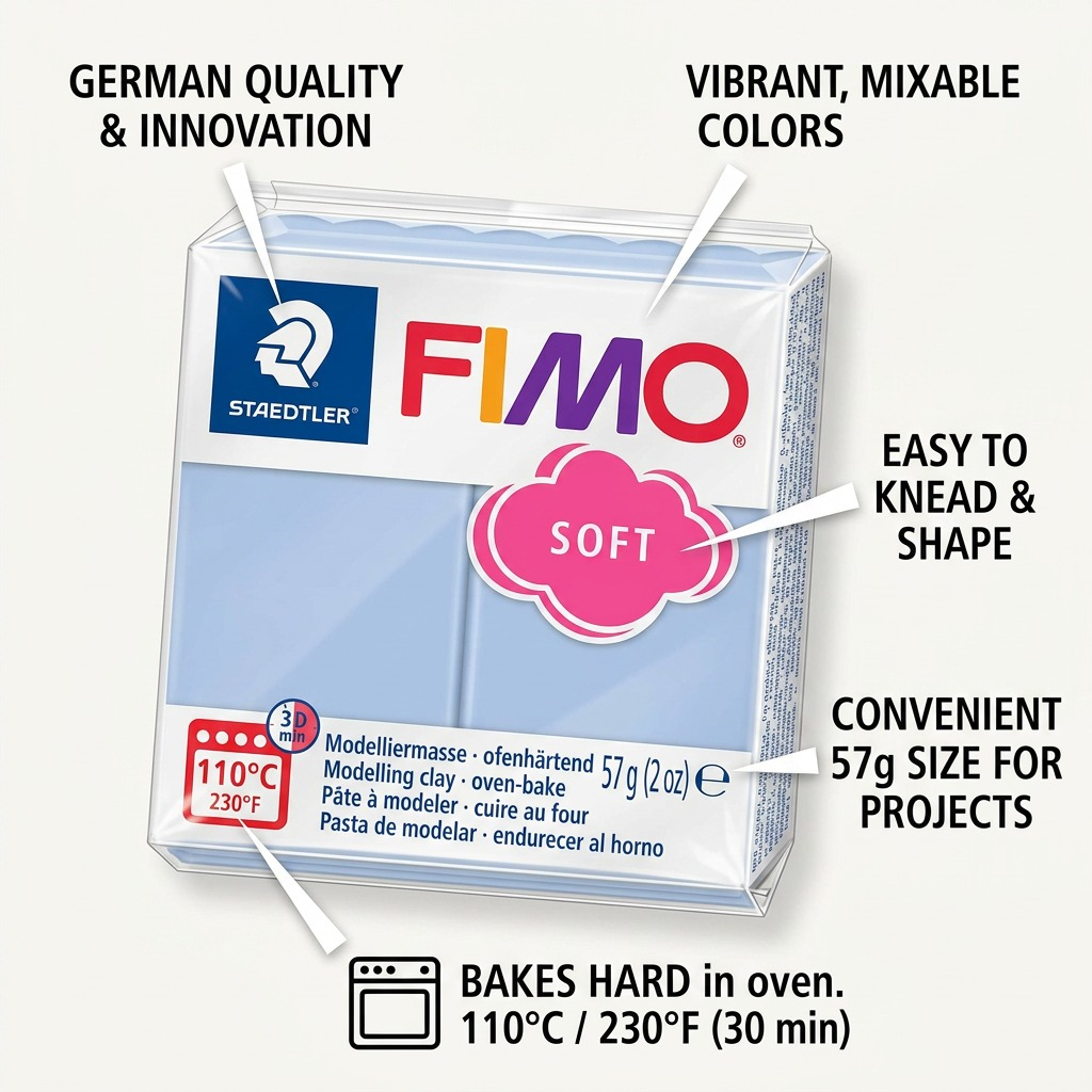 Staedtler Modelling Clay Fimo Soft Morning Breeze 57g (2 oz)