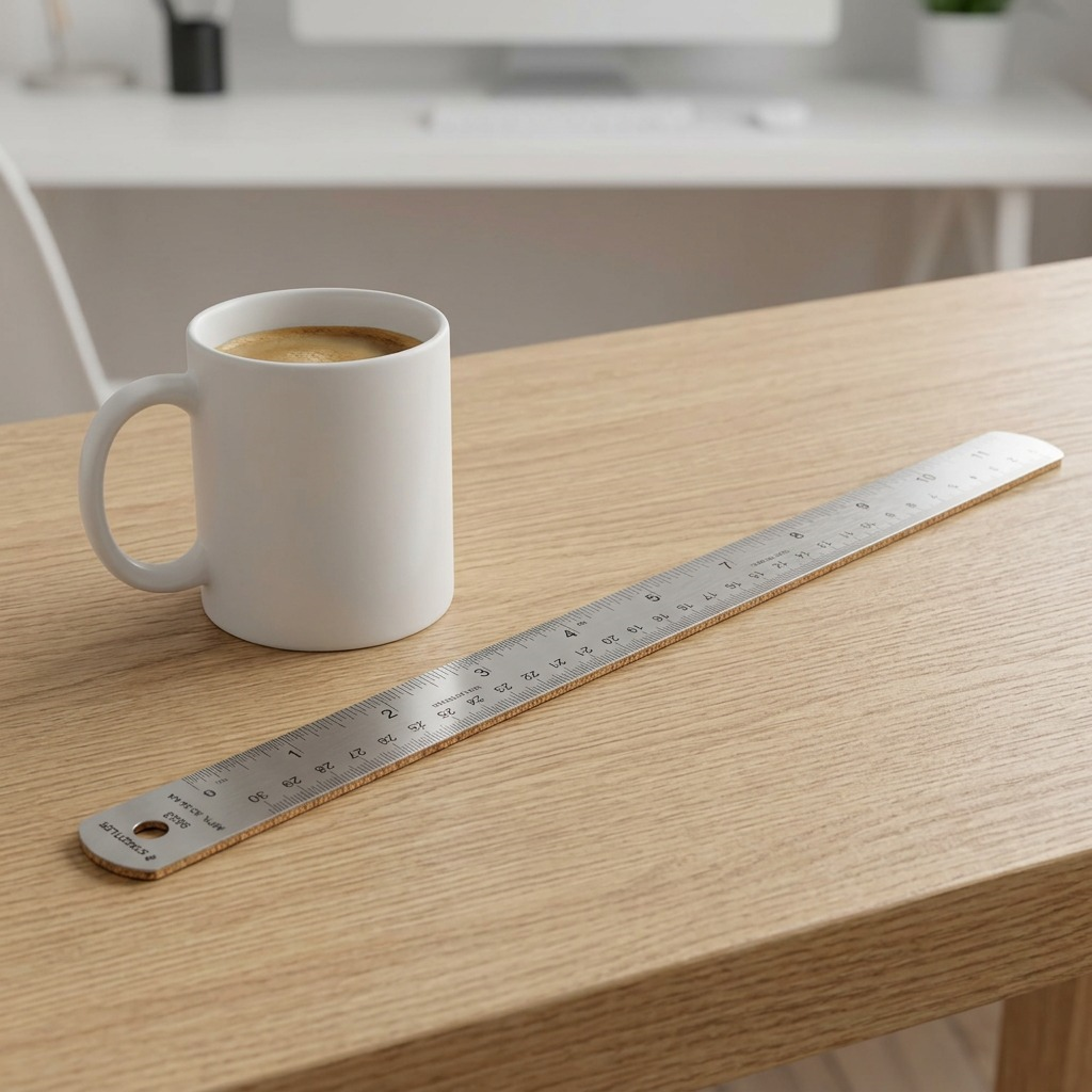 Staedtler Ruler S Steel 24-inch Cork Back