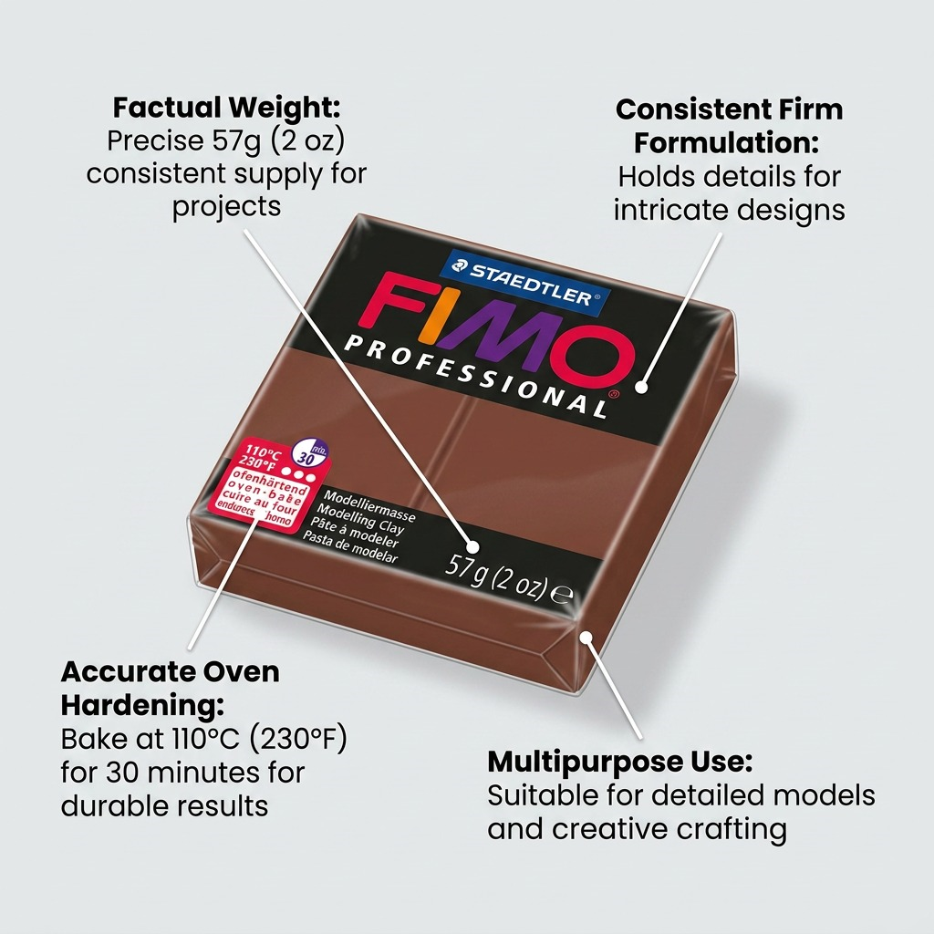 Staedtler Modelling Clay Fimo Professional Chocolate 57g (2 oz)