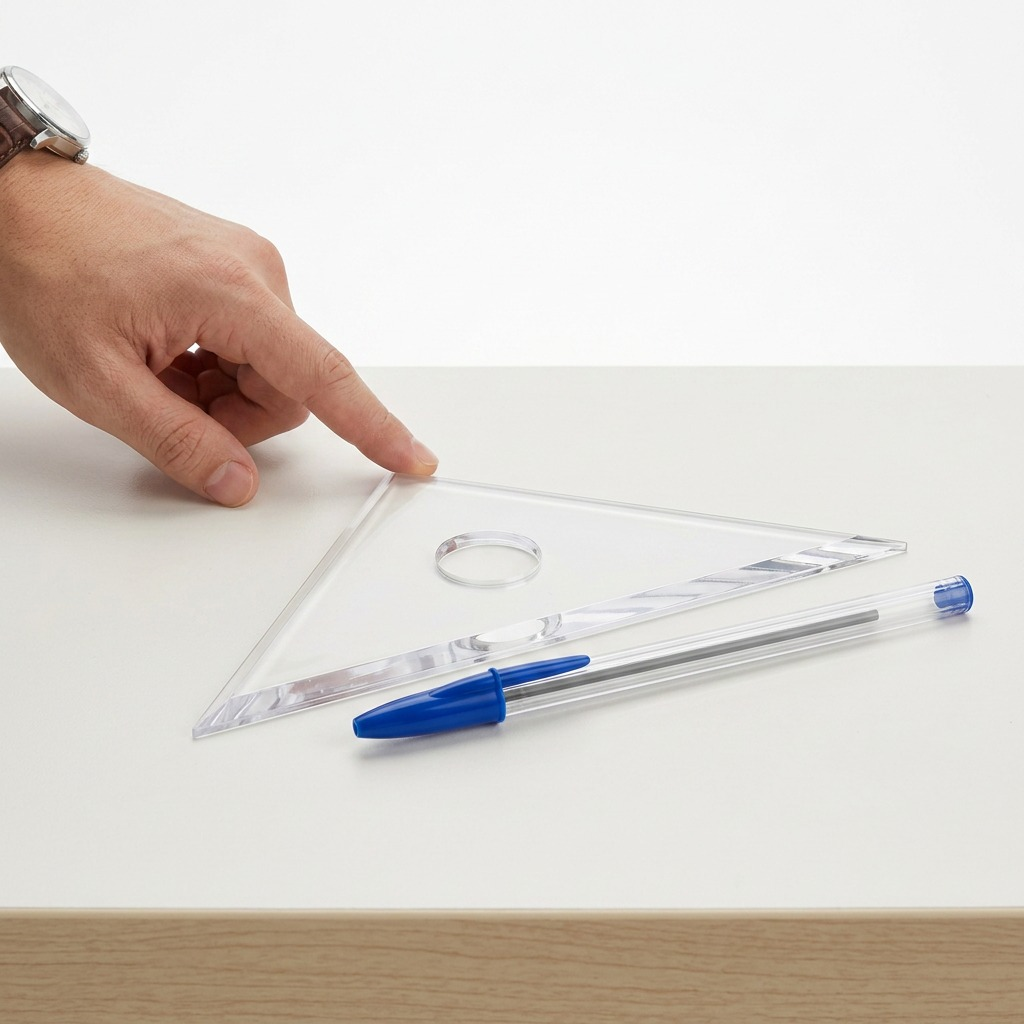 Staedtler Set Square Clear Acryl. 8-inch 30/60