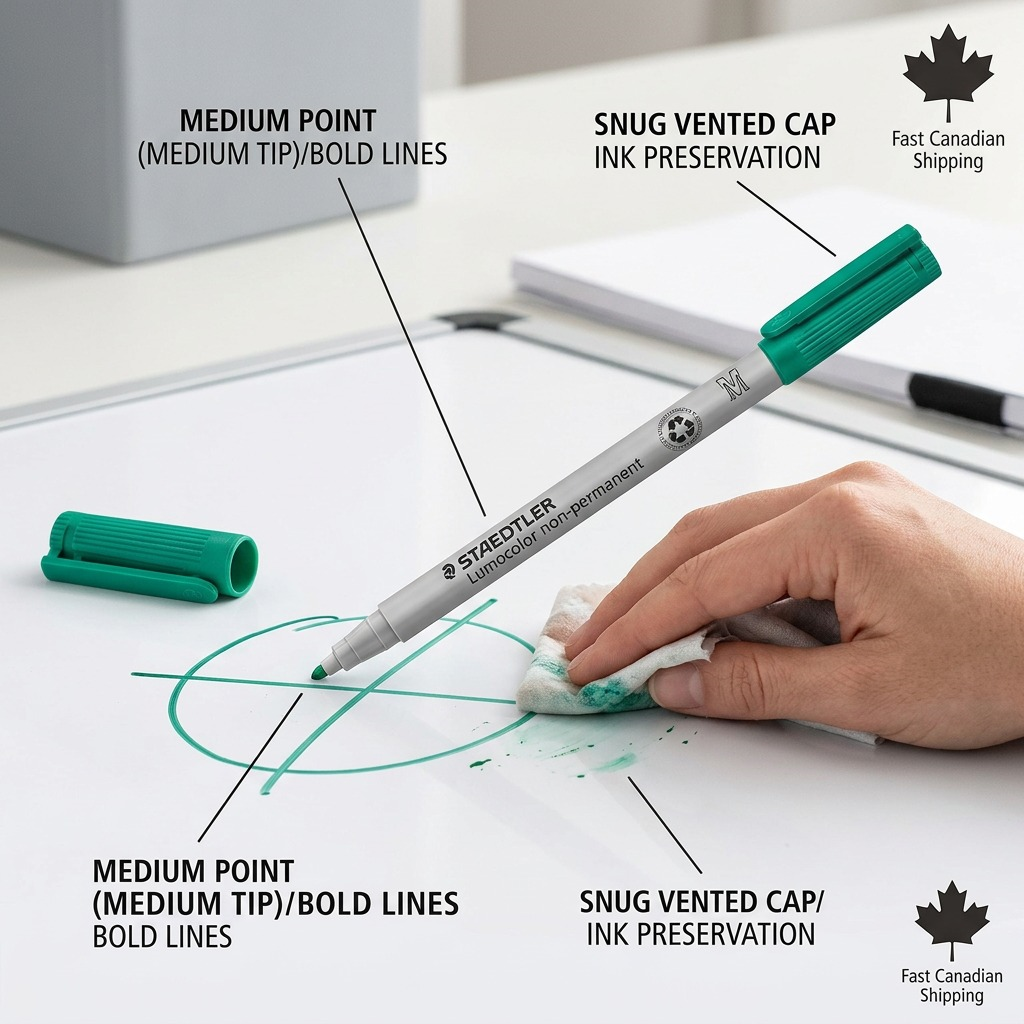 Staedtler Marker Lumocolor Water-Based Medium Green