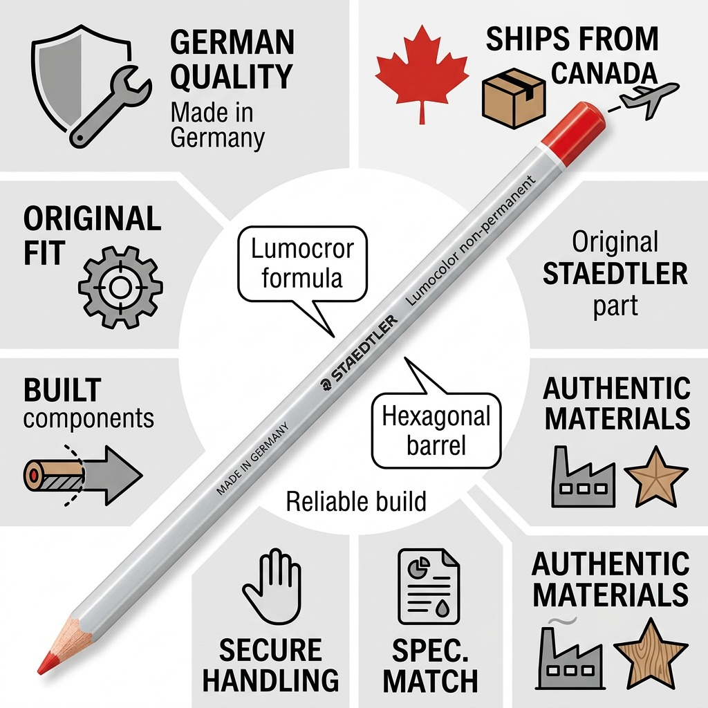 Staedtler Pencil Coloured Omnichrom Red