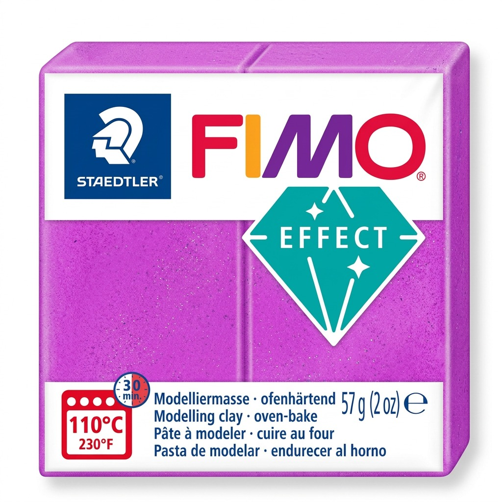 Staedtler Modelling Clay Fimo Effect Neon Purple 57g (2 oz)