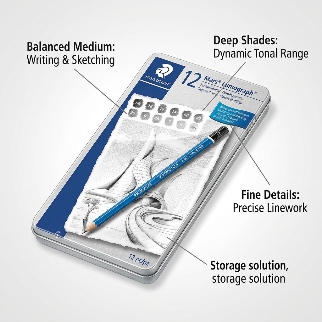 Staedtler Pencil Mars Lumograph X12 100% PEFC