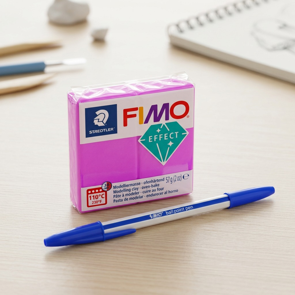 Staedtler Modelling Clay Fimo Effect Neon Purple 57g (2 oz)