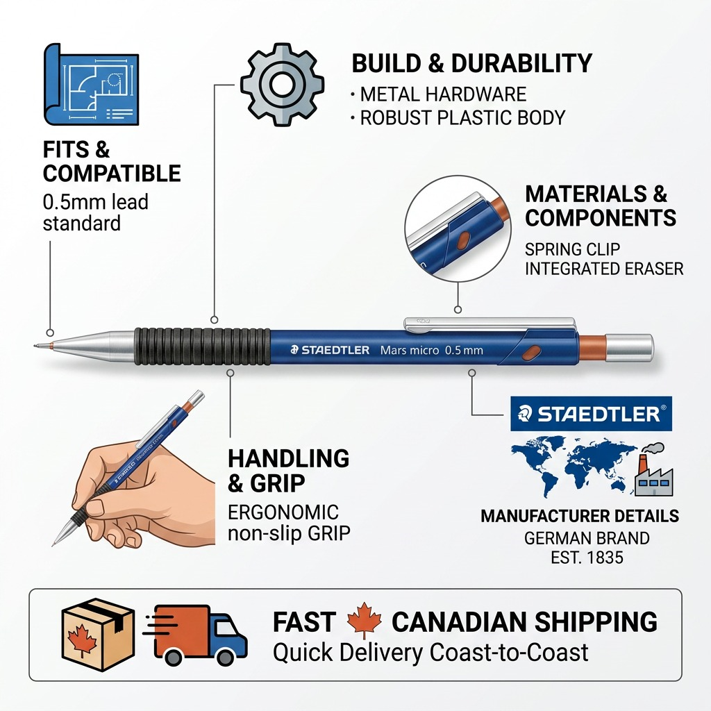 Staedtler Mechanical Pencil Micro 0.5mm Blue