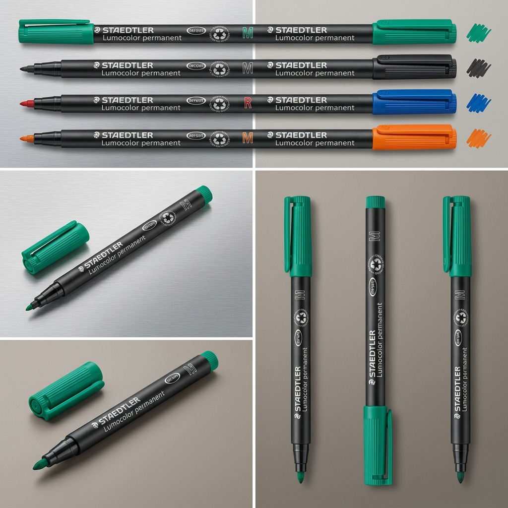 Staedtler Marker Lumocolor Medium Permanent Green