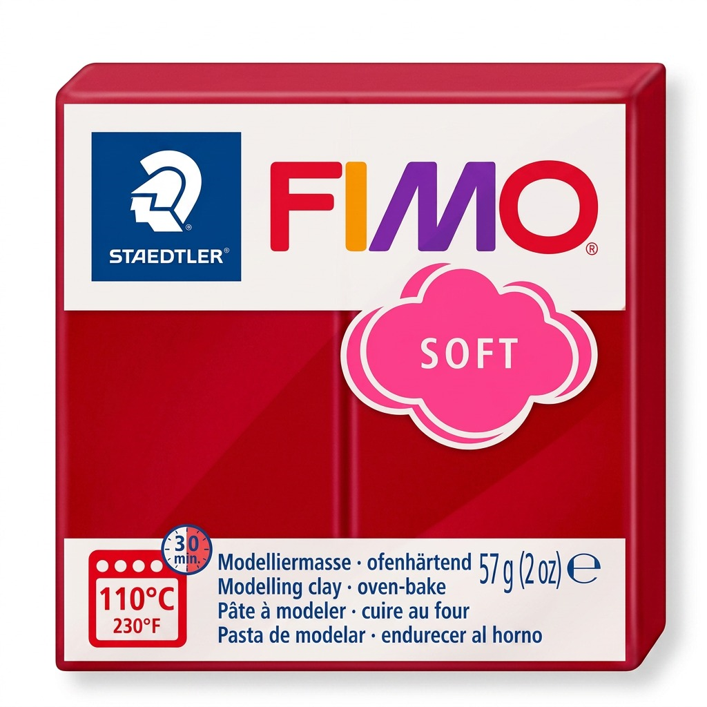 Staedtler Modelling Clay Fimo Soft Cherry Red 57g (2 oz)