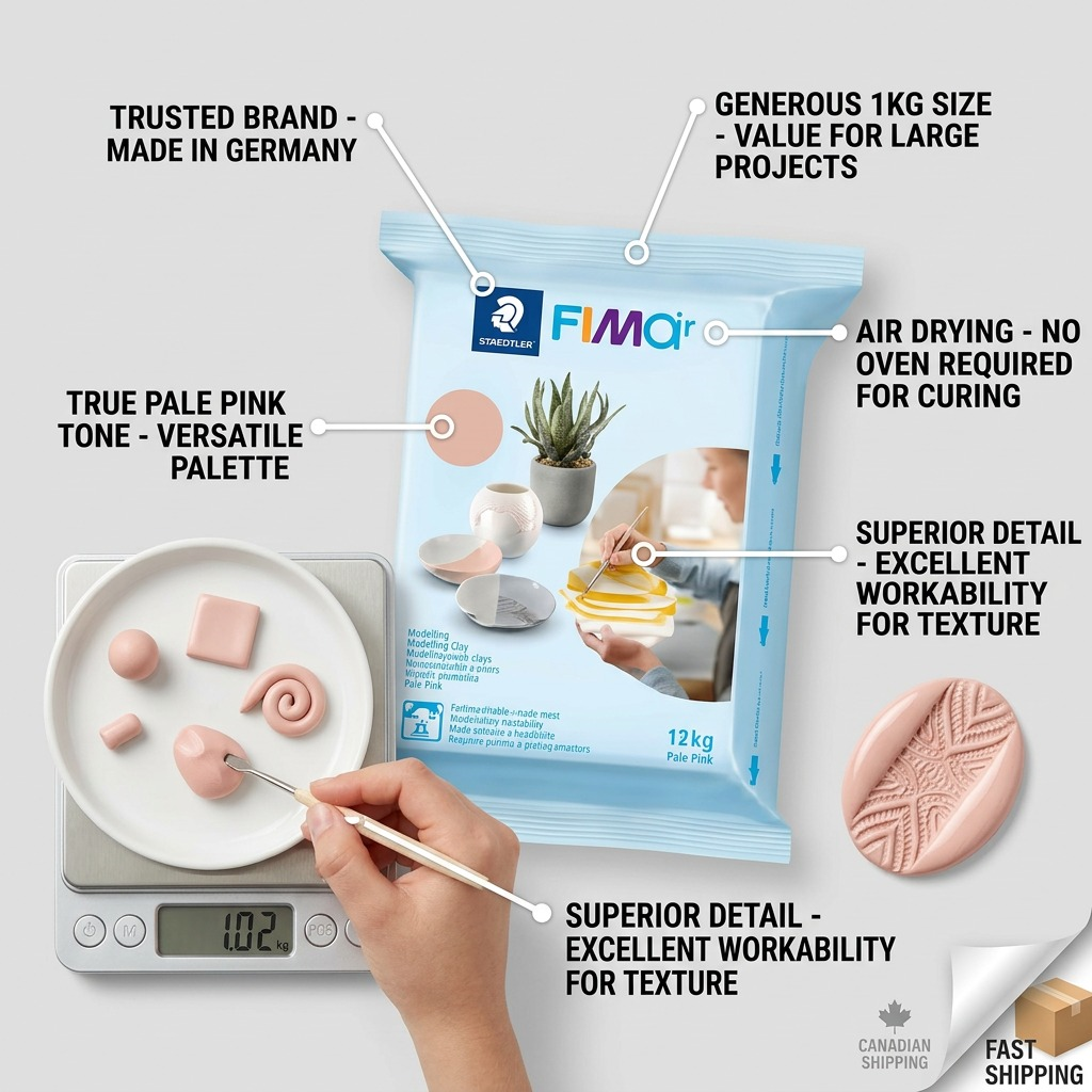 Staedtler Modelling Clay Fimoair 1kg Pale Pink