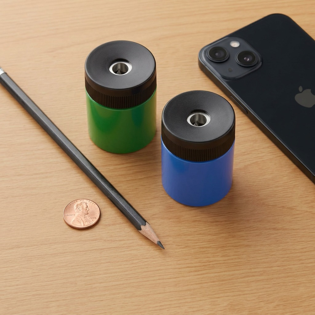 Staedtler Sharpener Round Alu. + Recep