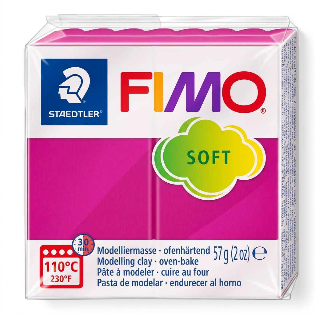 Staedtler Modelling Clay Fimo Soft Raspberry 57g (2 oz)
