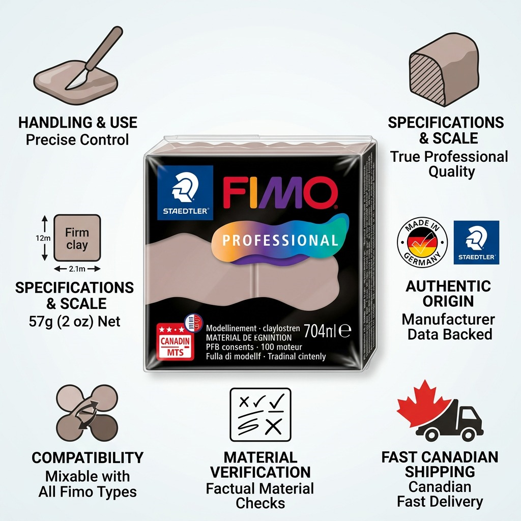 Staedtler Modelling Clay Fimo Professional Taupe 57g (2 oz)