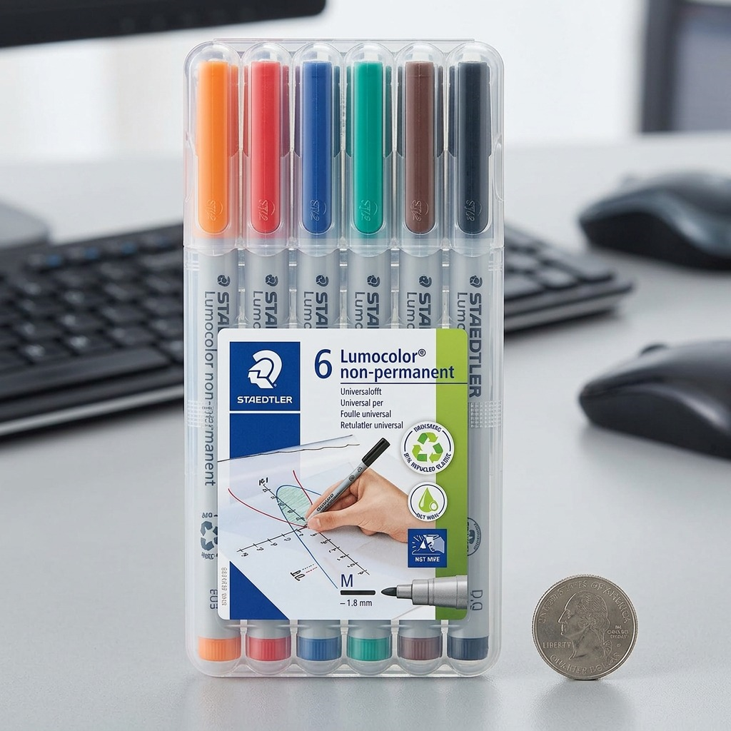 Staedtler Universal Pen Lumocolor Non-p M 6-Pack