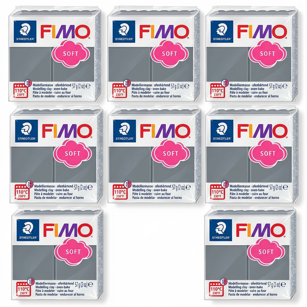 Staedtler Modelling Clay Fimo Soft Stormy Gray 57g (2 oz)