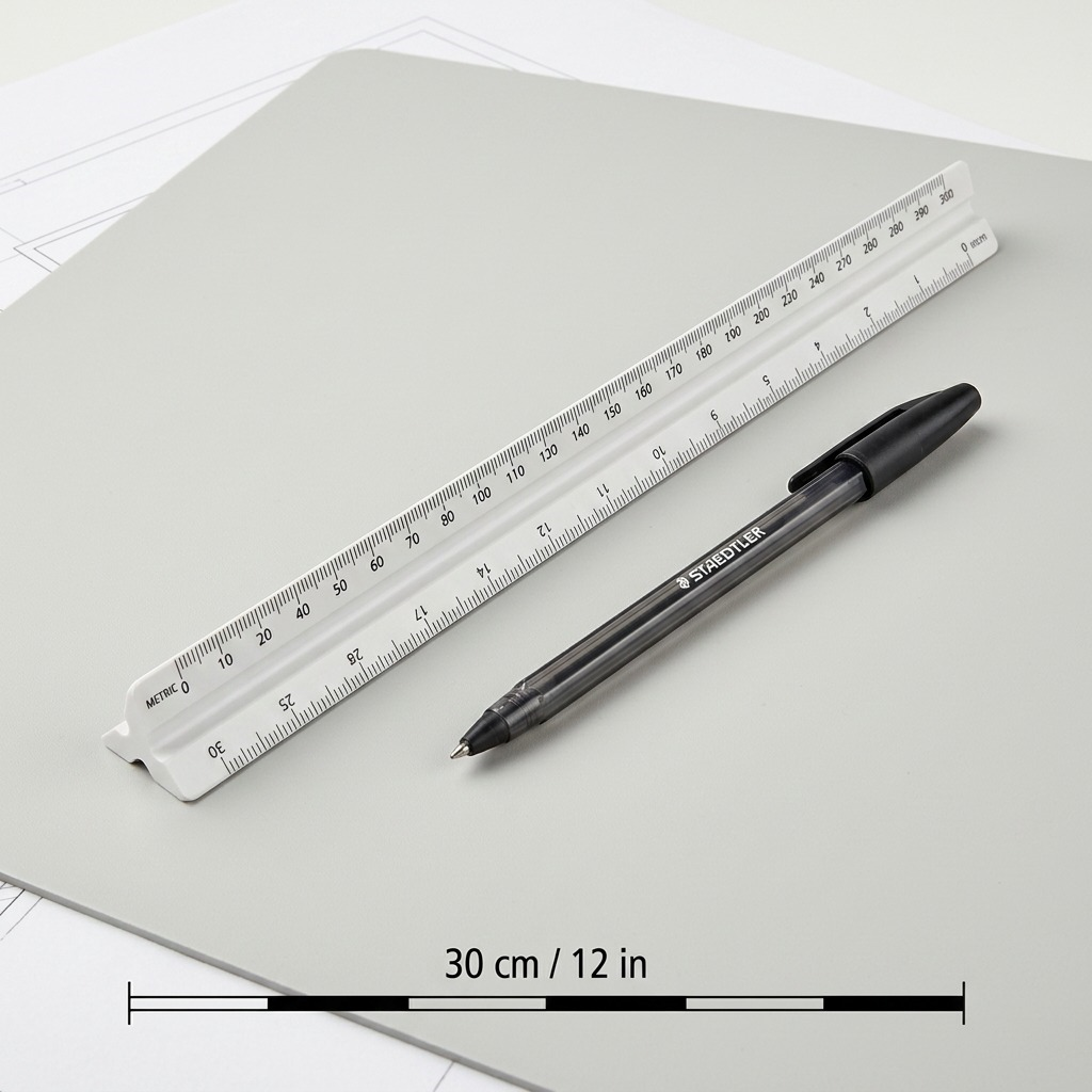 Staedtler Triangular Ruler Architec 30cm