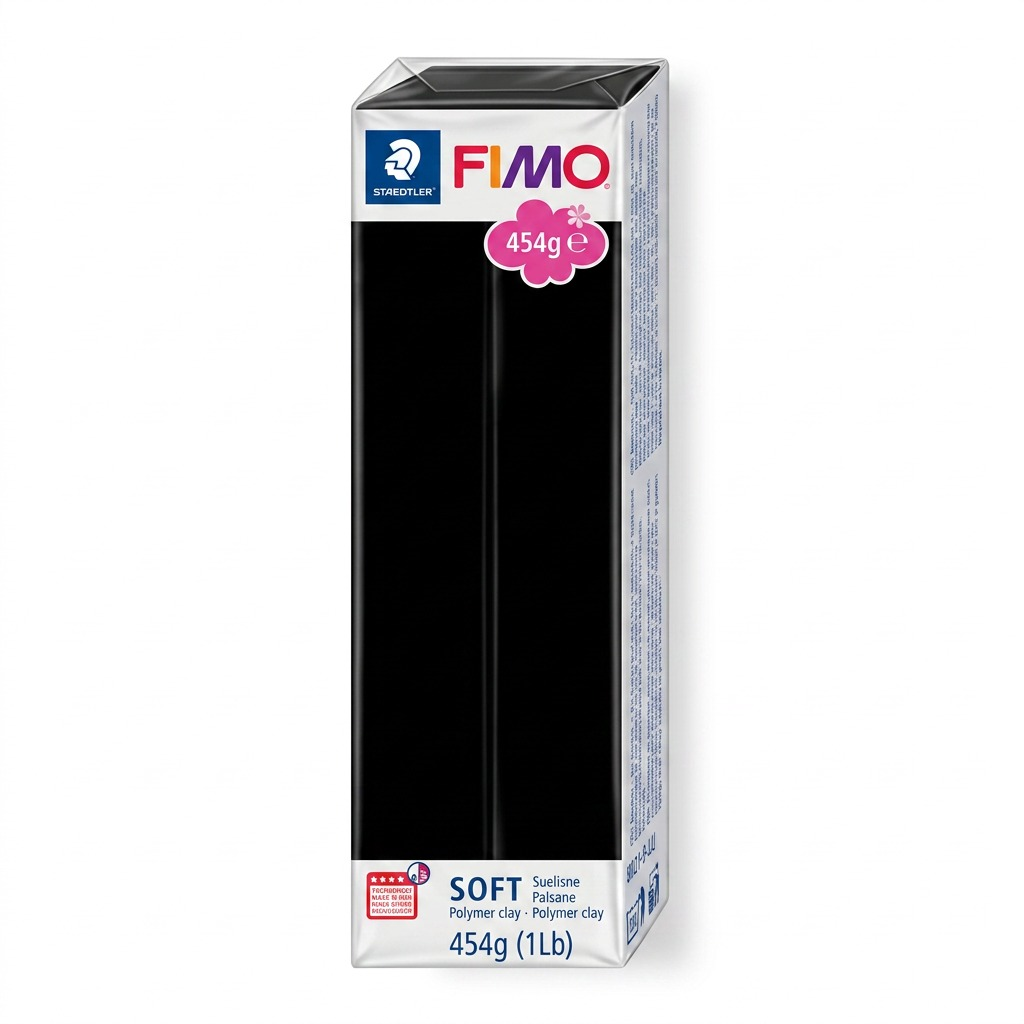Staedtler Modelling Clay Fimo Soft 454g (1lb) Black